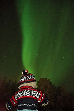 Woop Woop saw the spectacular northern lights in Lapland.